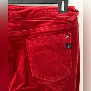 Vigoss Studio Red Velvet Skinny Jeans, 30/31 (waist/length)